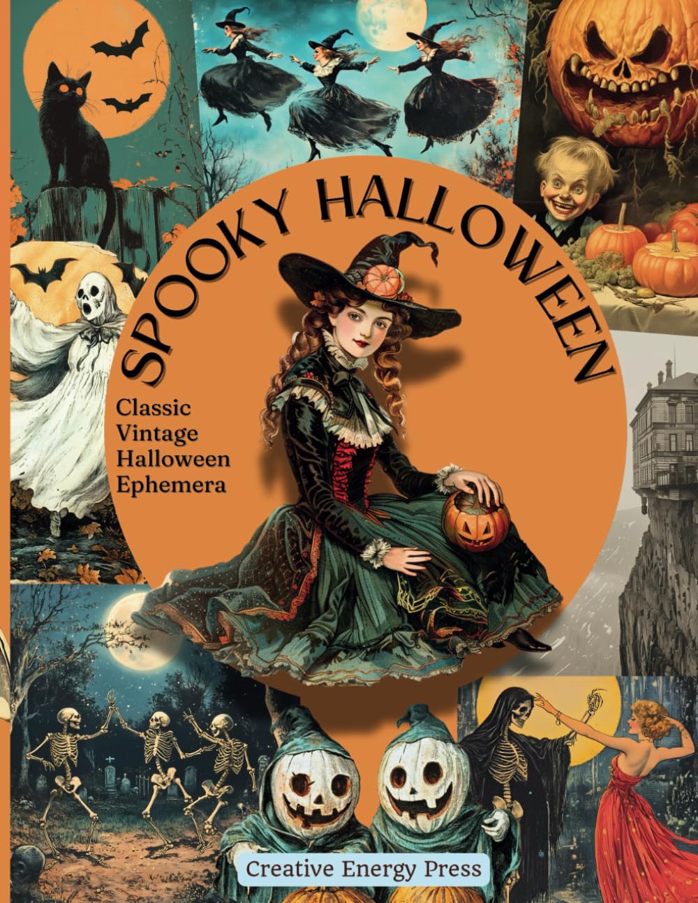 Spooky Halloween Classic Vintage Ephemera Book