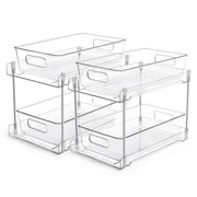 Vtopmart 2 Tier Clear Under Sink Organizers (2 Pack)