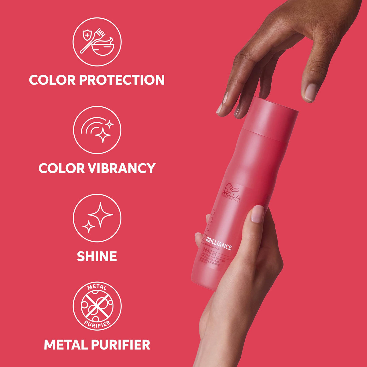 Wella Invigo Brilliance Shampoo for Fine/Normal Coloured Hair, 1L