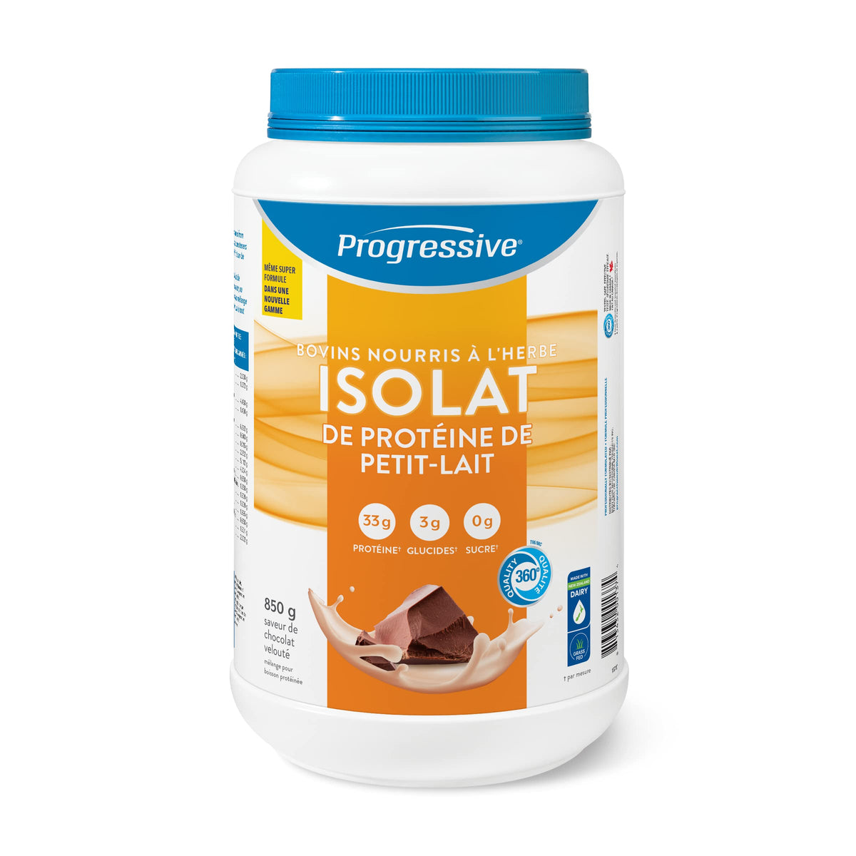Progressive Grass-Fed 100% Whey Isolate Powder, Chocolate Velvet