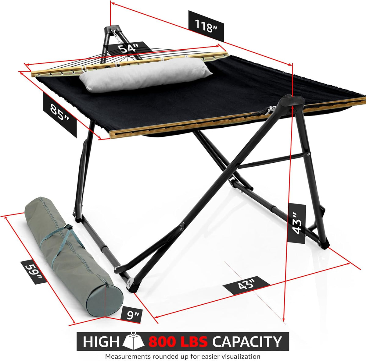 Tranquillo Unity Canvas Hammock with Stand