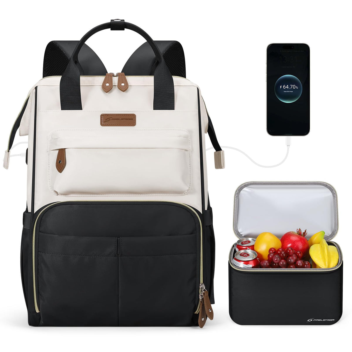 Maelstrom Laptop Backpack with Lunch Box, 15.6-17.3 Inch