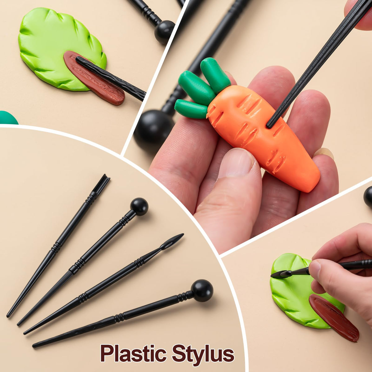 Amrules Clay Tools Kit, 27 Pieces
