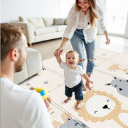 mloong Reversible Folding Baby Play Mat, 71" x 59", Star