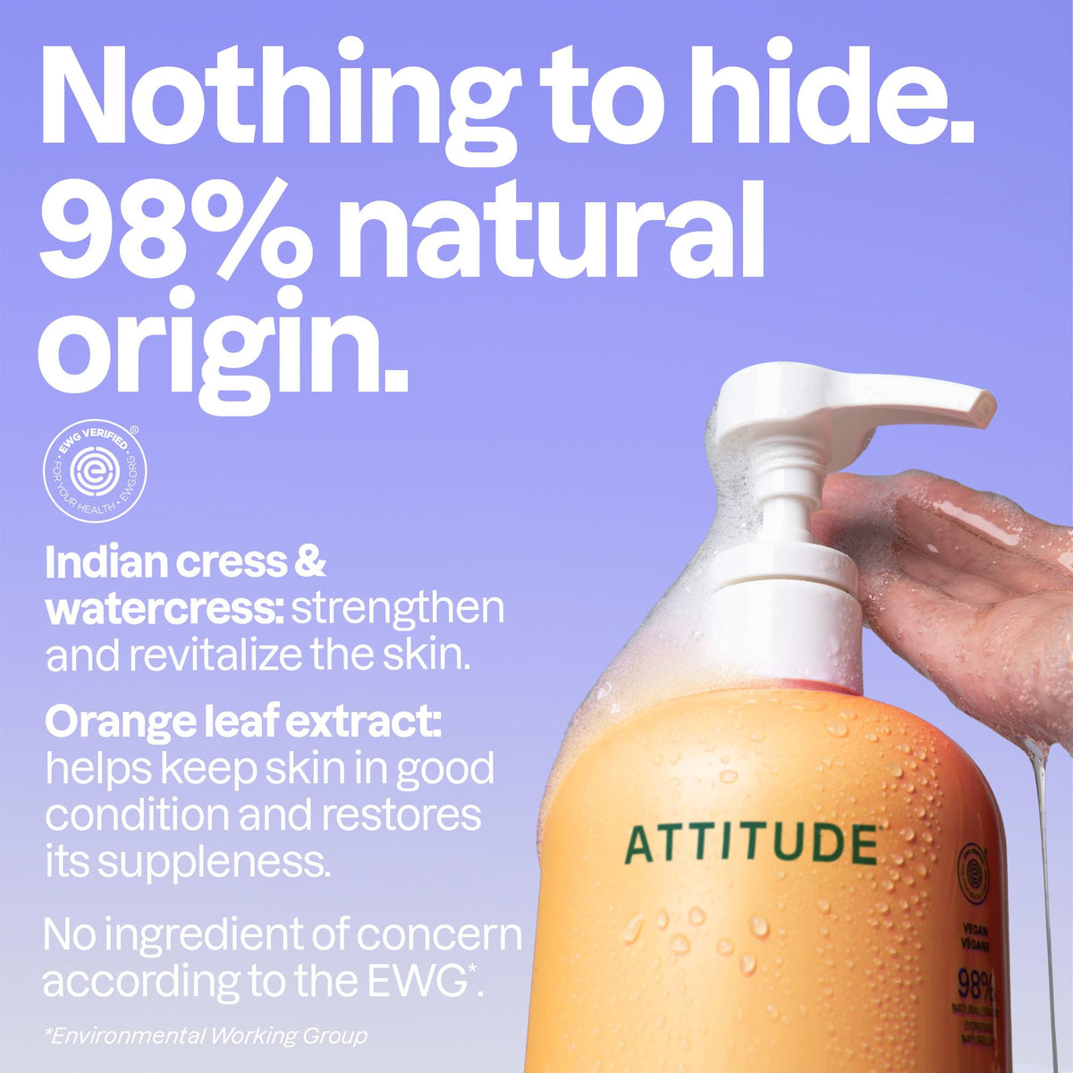 ATTITUDE Body Wash, Orange Blossom and Eucalyptus, 946 mL