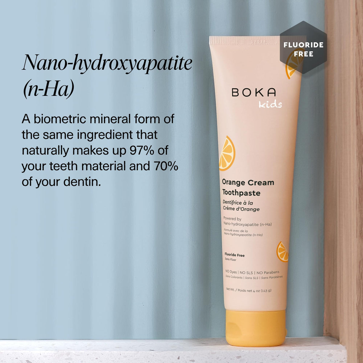 Boka Kids' Training Toothpaste, Orange Cream, 113 g
