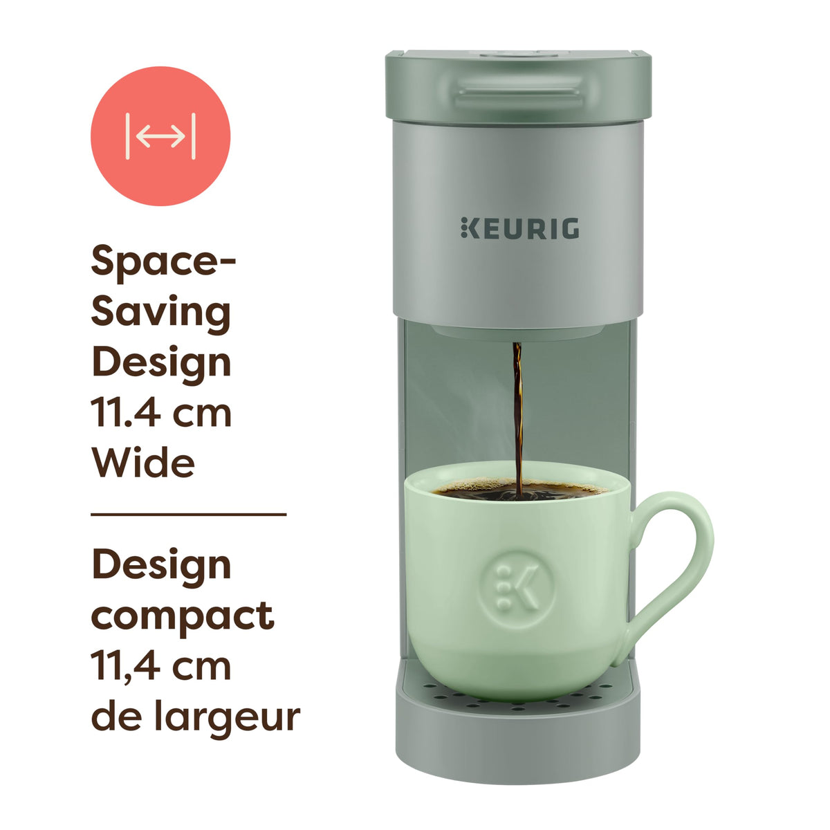 Keurig K-Mini Go Single Serve Coffee Maker, Sage