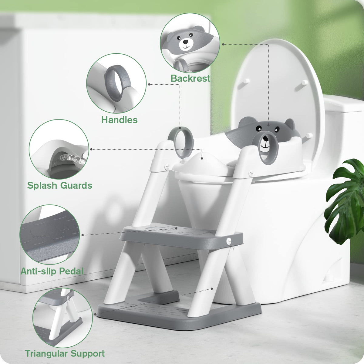 Rabb 1st 2-in-1 Potty Training Seat with Step Stool