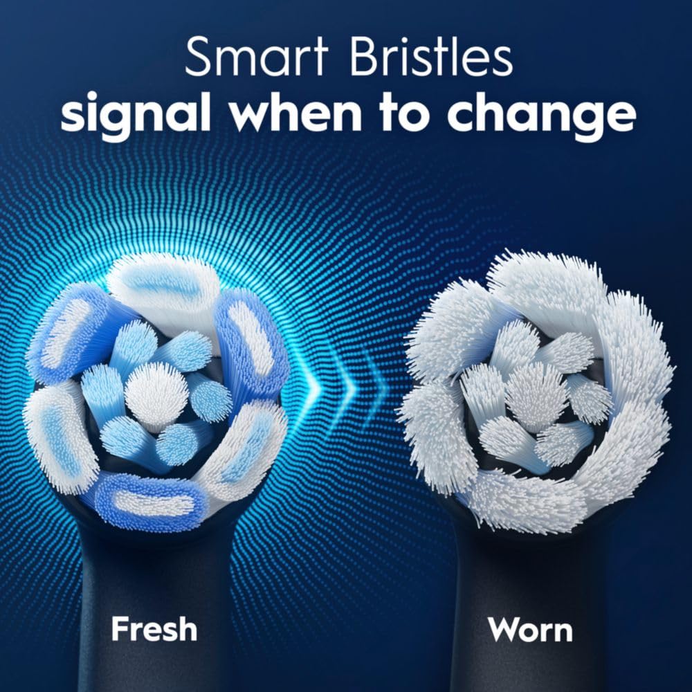Oral-B iO Brush Heads, Black, 4 Ultimate Clean + 1 Gentle Care