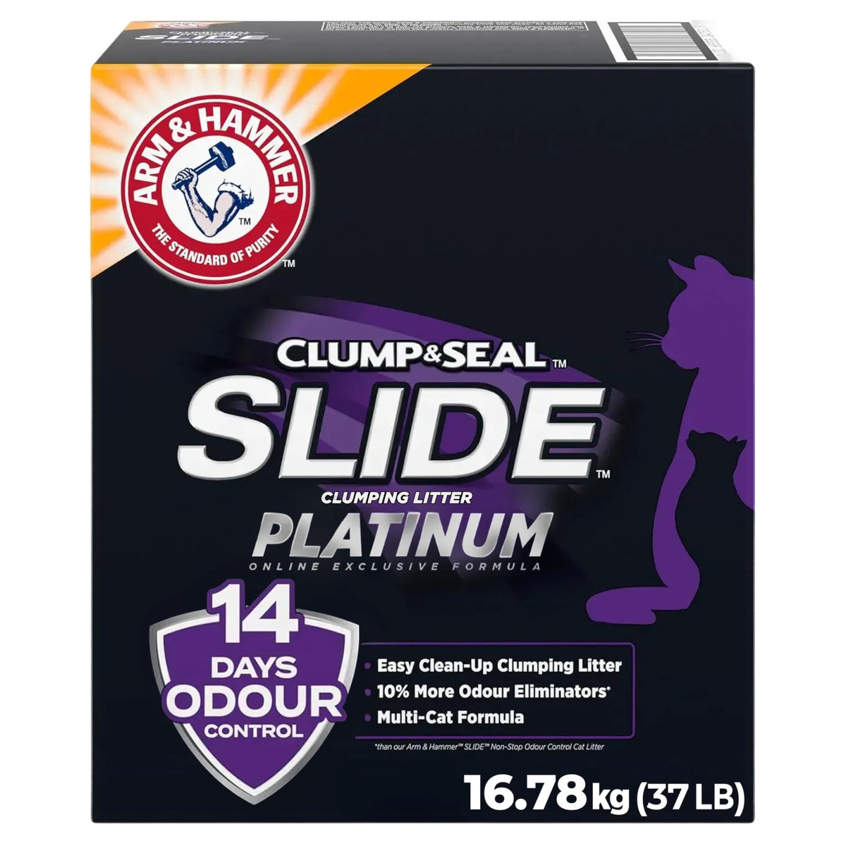 Arm & Hammer Platinum Multi-Cat Clumping Clay Litter, 16.78 kg