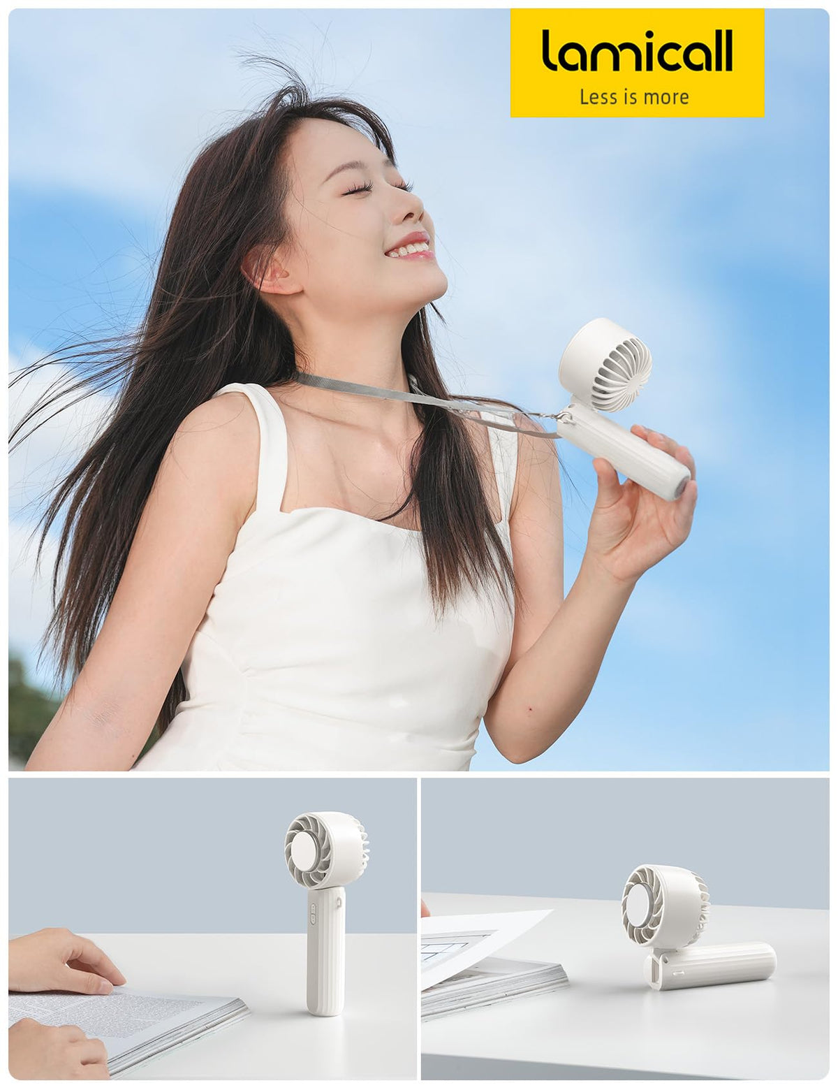 Lamicall Frozen Pad Handheld Fan