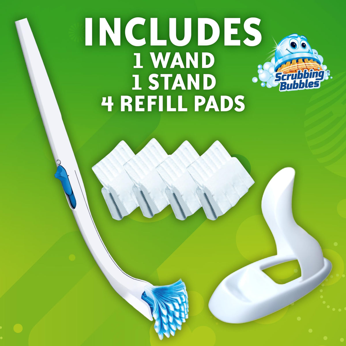 Scrubbing Bubbles Fresh Brush Toilet Cleaning Starter Kit, Citrus