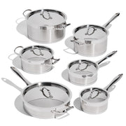 Lagostina Moderna 12-Piece Stainless Steel Cookware Set