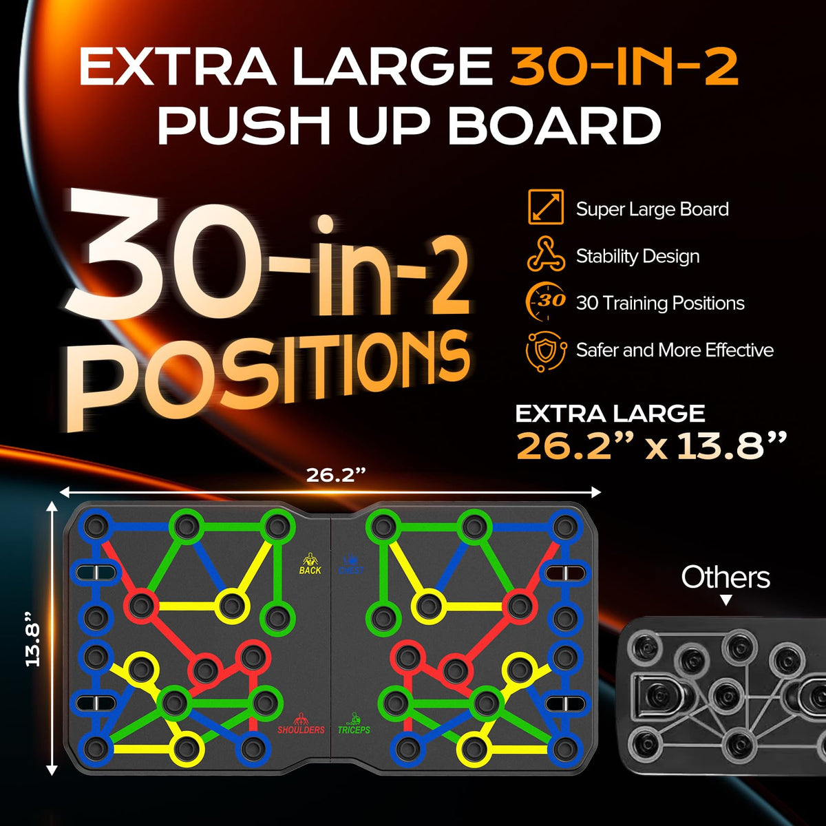AERLANG Foldable Multi-Function Push Up Board