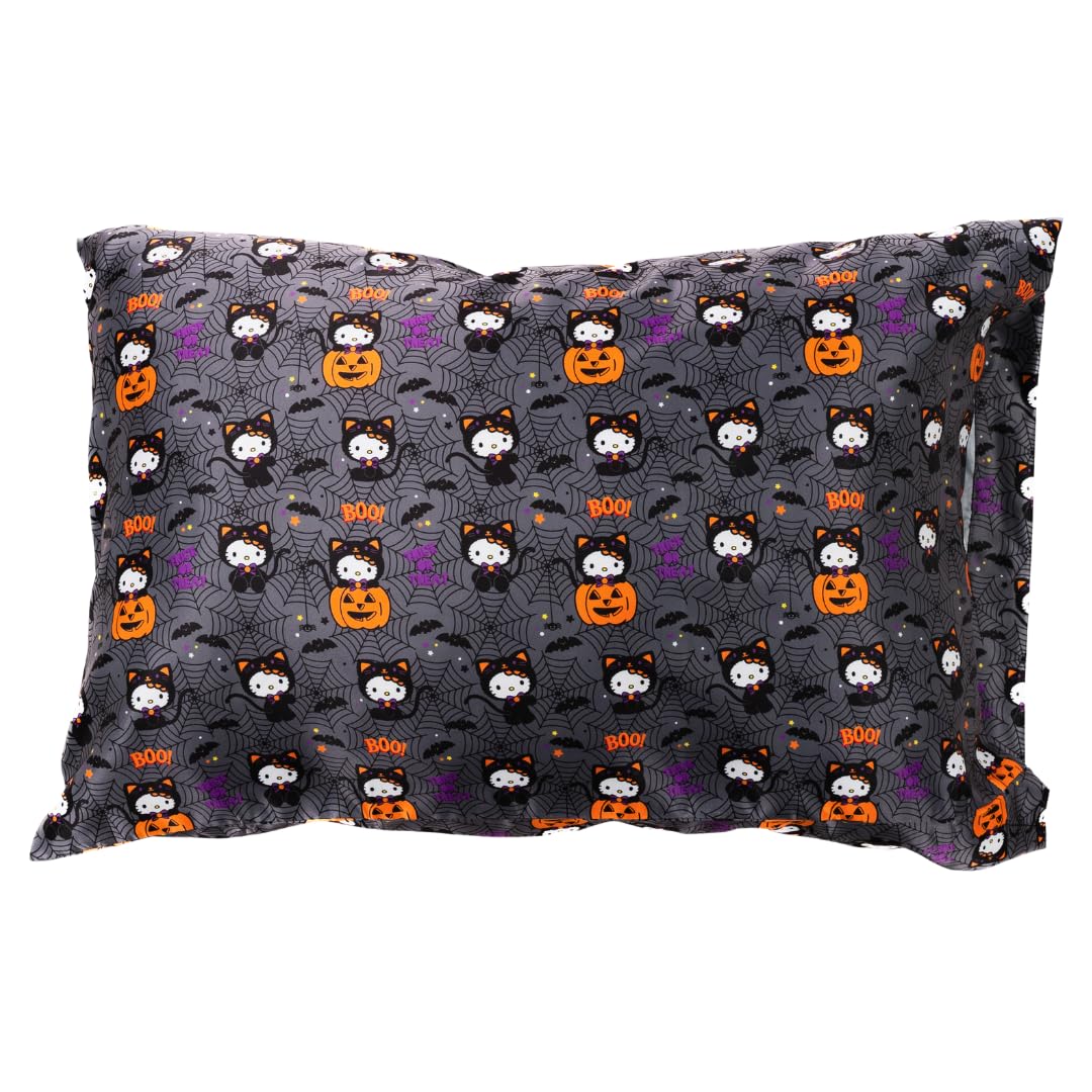 Sanrio Hello Kitty Skeleton Satin Pillowcase, Standard, 20x30