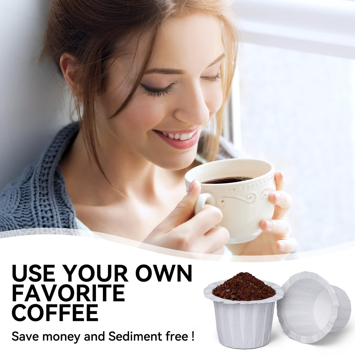Fanativita Disposable K-Cup Coffee Filters, 300 Count