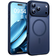TOCOL Translucent Matte Case for 17 Pro Max, Dark Blue