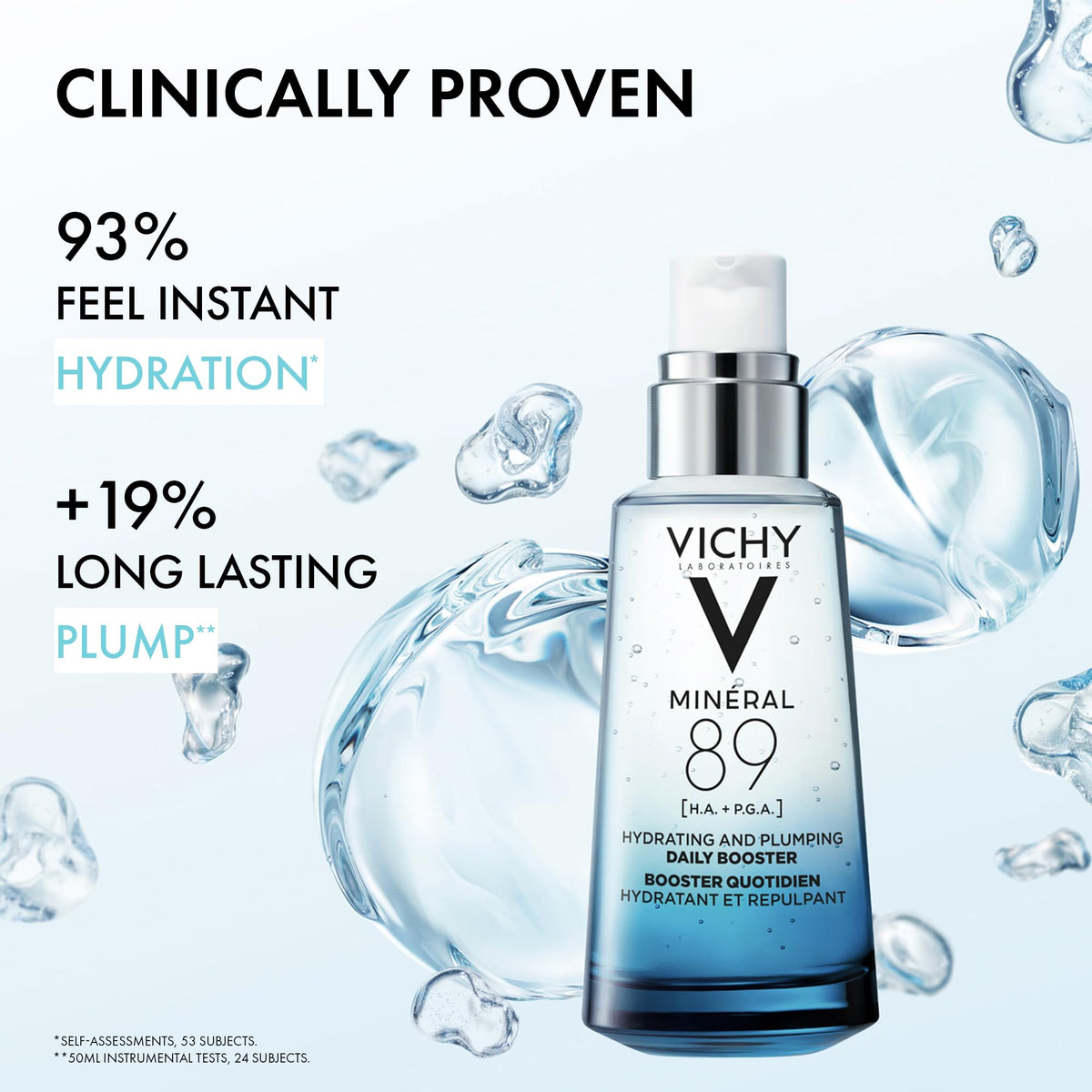 Vichy Mineral 89 Hyaluronic Acid Serum, 50 mL