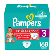 Pampers Cruisers 360 Pull-On Diapers, Size 3, 168 Count