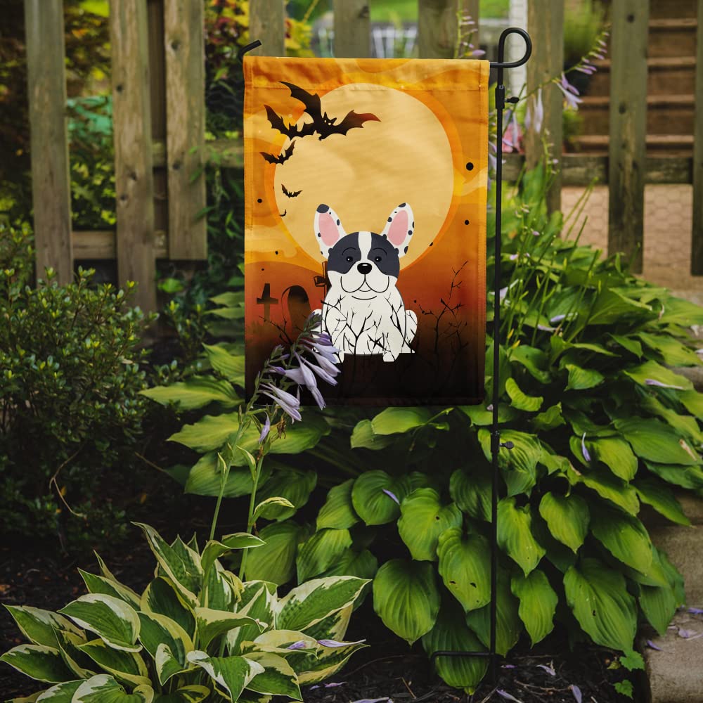 Caroline's Treasures BB4277GF Halloween French Bulldog Piebald Garden Size Flag