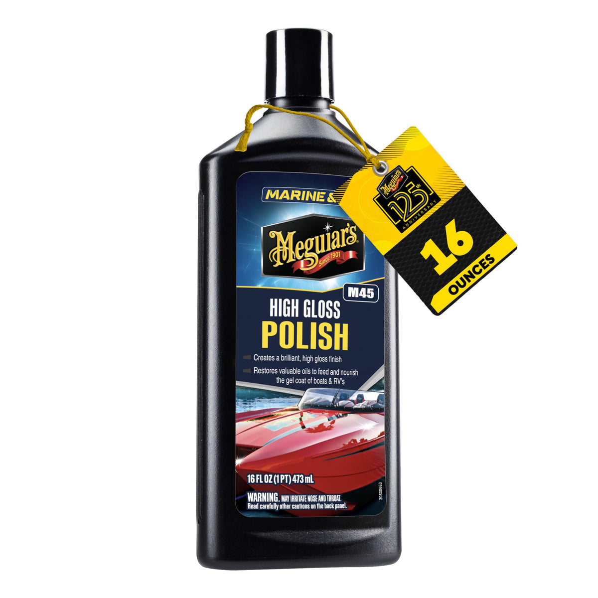 Meguiar's M4516 Marine/RV Polish and Gloss Enhancer, 16 Oz