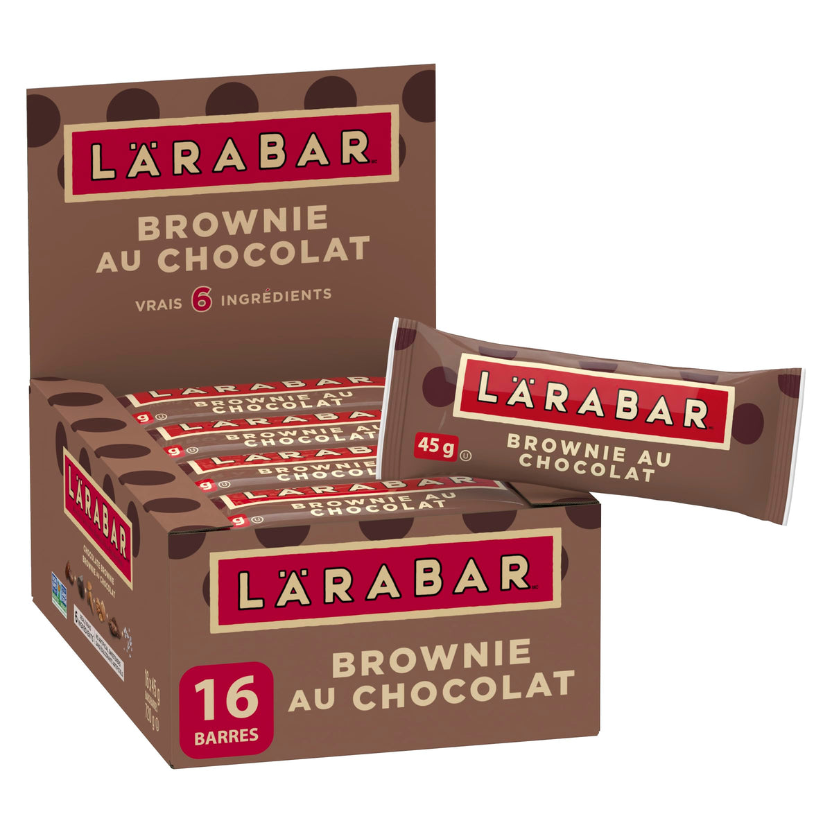 Larabar Chocolate Brownie Bars, 16 x 45 g