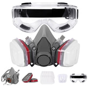 Reusable Half Face Respirator Mask with Organic Vapor Filters