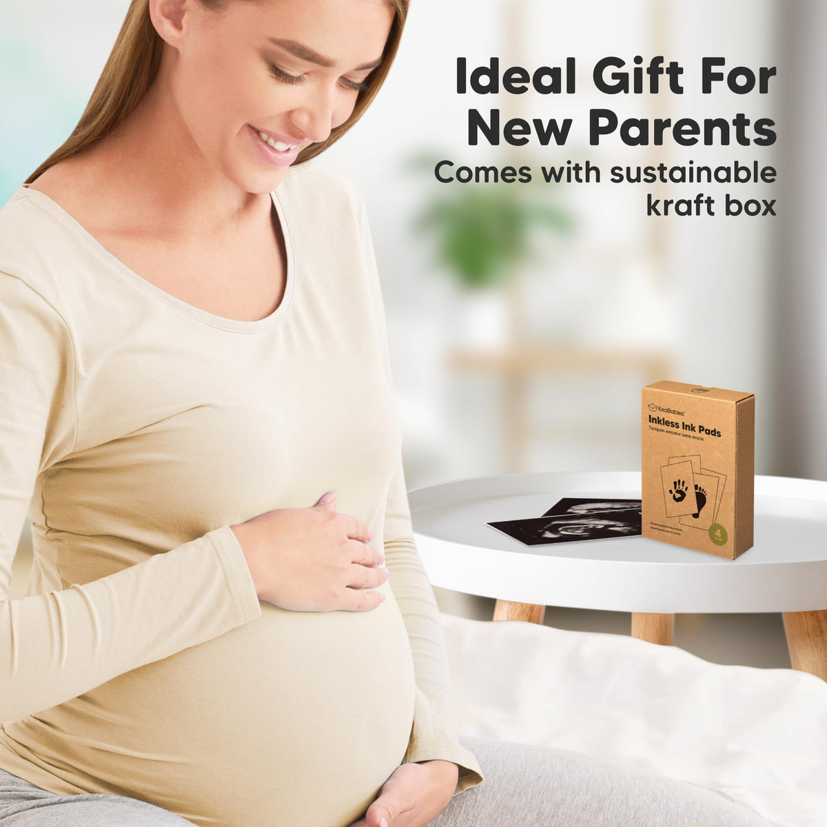 Inkless Baby Hand and Footprint Kit, Jet Black (4 Pack)
