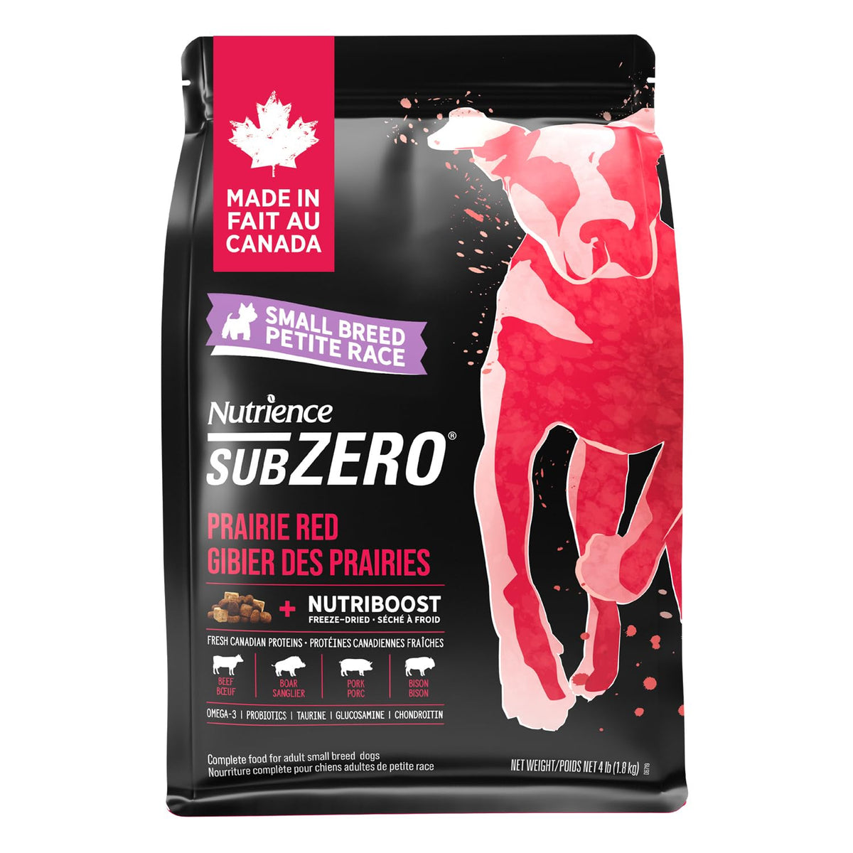Nutrience Grain Free Subzero Small Breed Dog Food, Prairie Red, 1.8kg