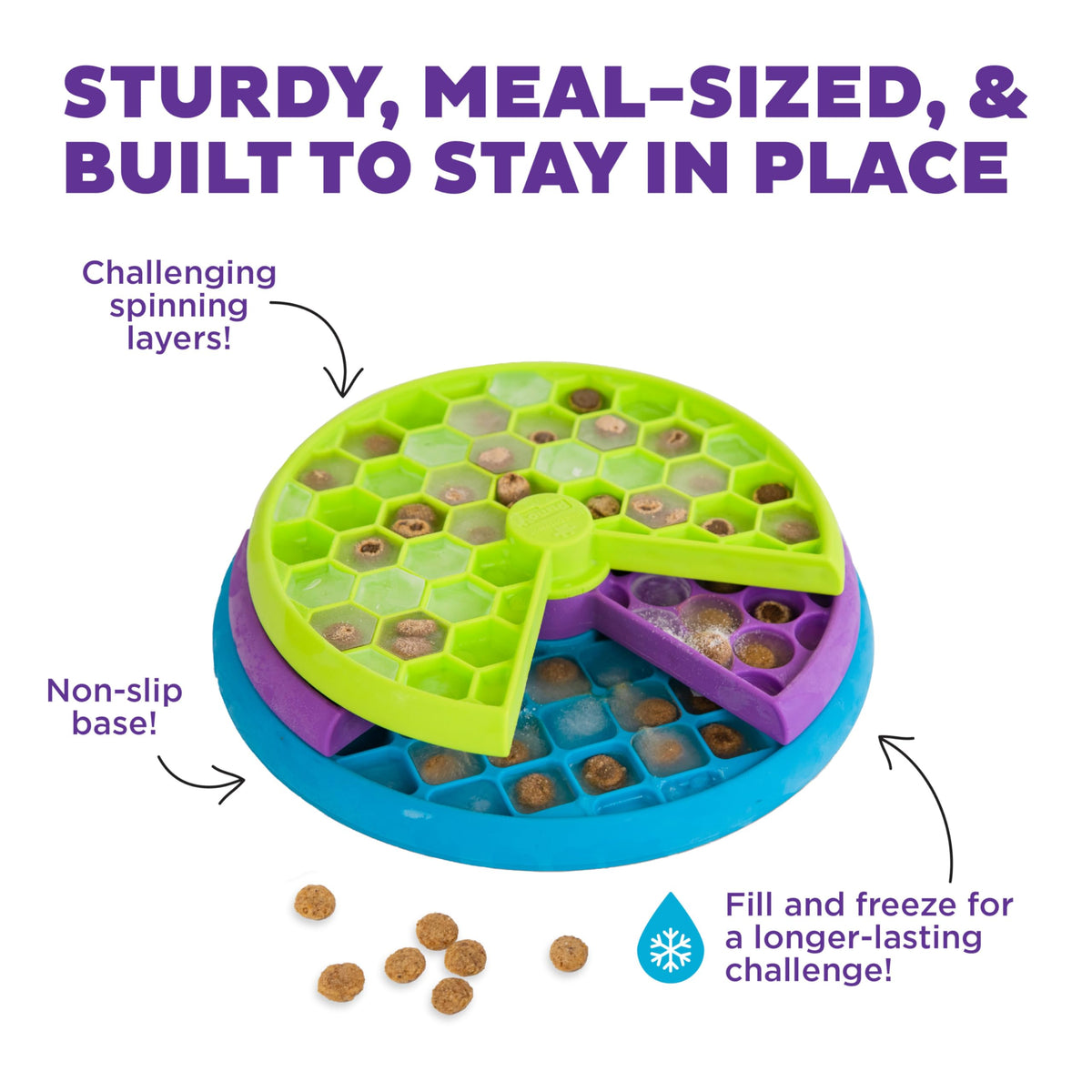 Outward Hound Nina Ottosson Lickin' Layers Dog Treat Puzzle, 10"