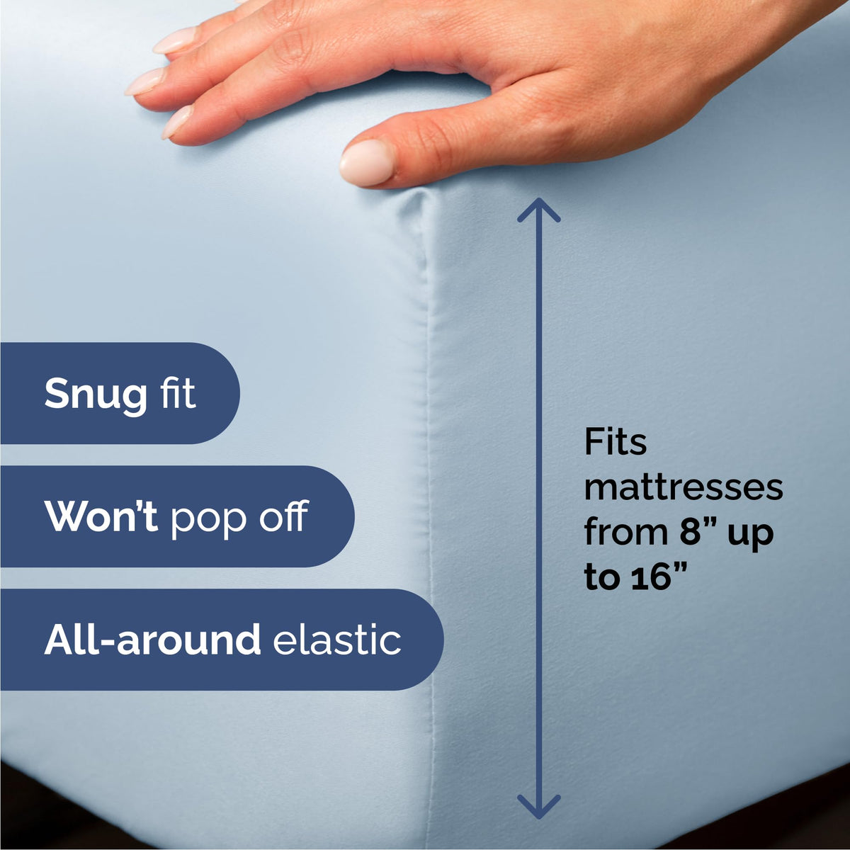 CGK Unlimited Brushed Microfibre Sheet Set, Queen, Sky Blue