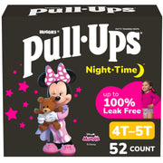 Pull-Ups Girls' Night-Time Potty Training Pants, 4T-5T, 52 Count