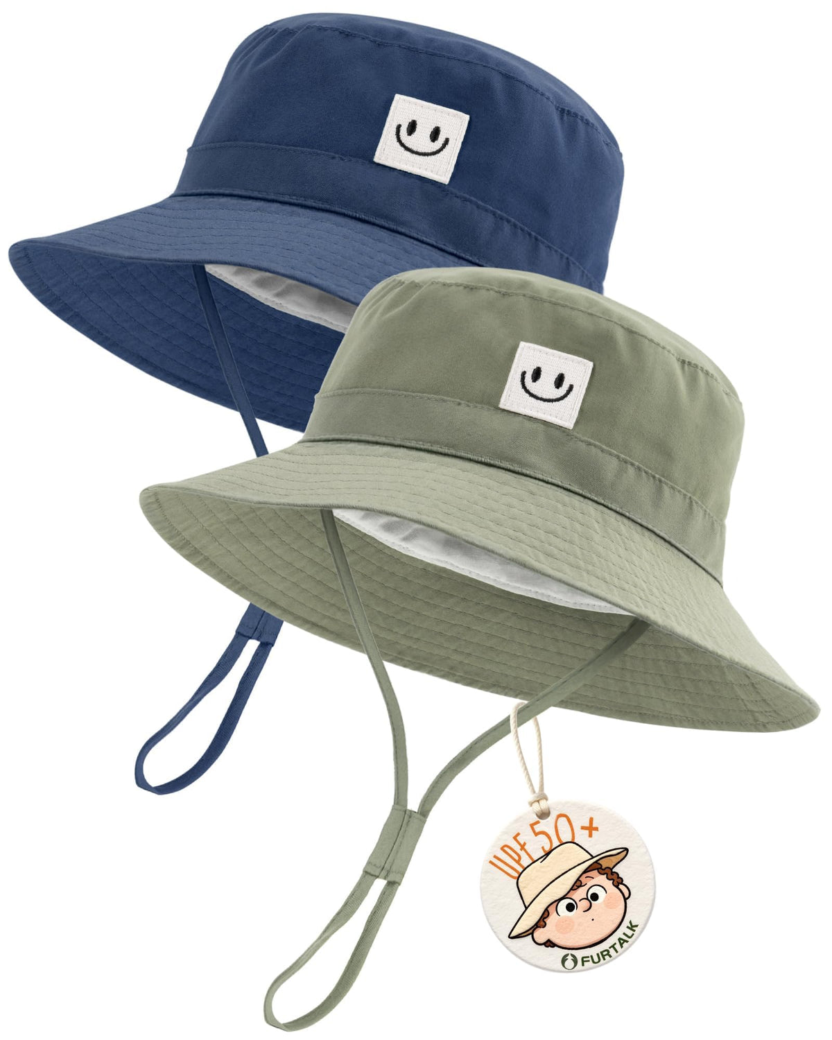 Furtalk Baby and Toddler Bucket Sun Hat, Ages 0-5