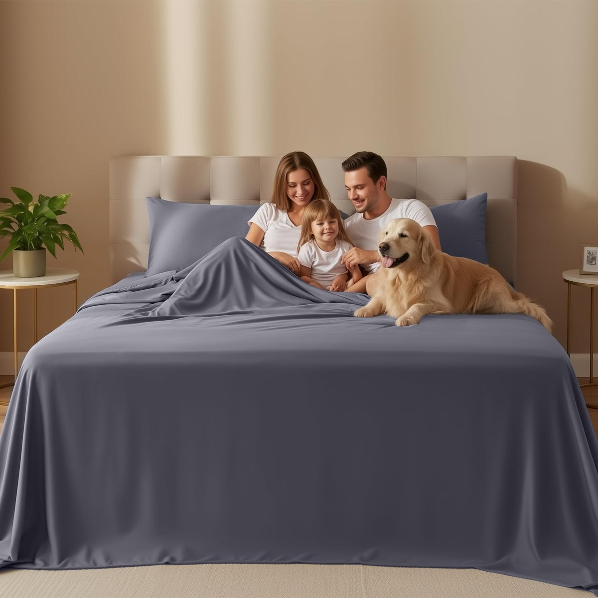 Utopia Bedding Brushed Microfibre Sheet Set, Full, Grey