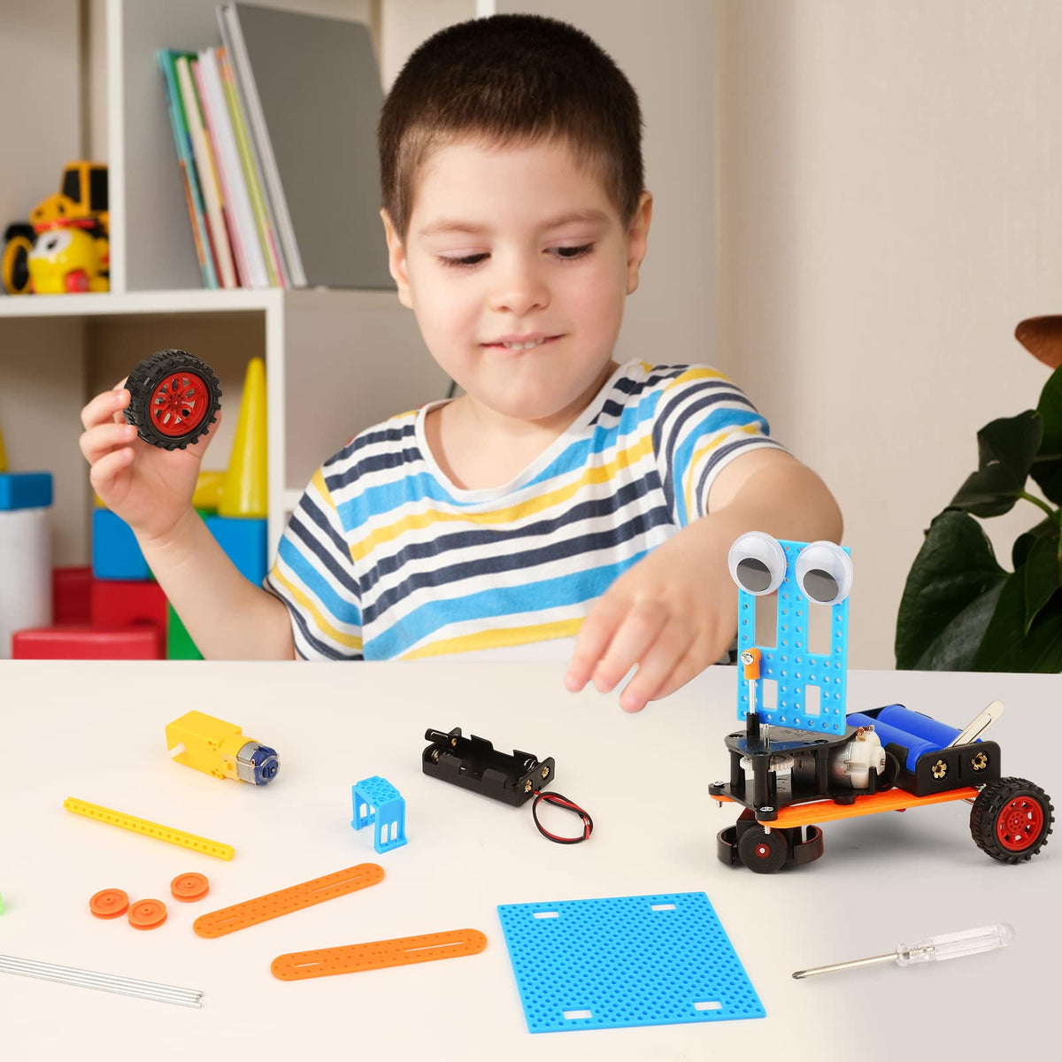 STEM Science Kit for Kids, Building Robot Car