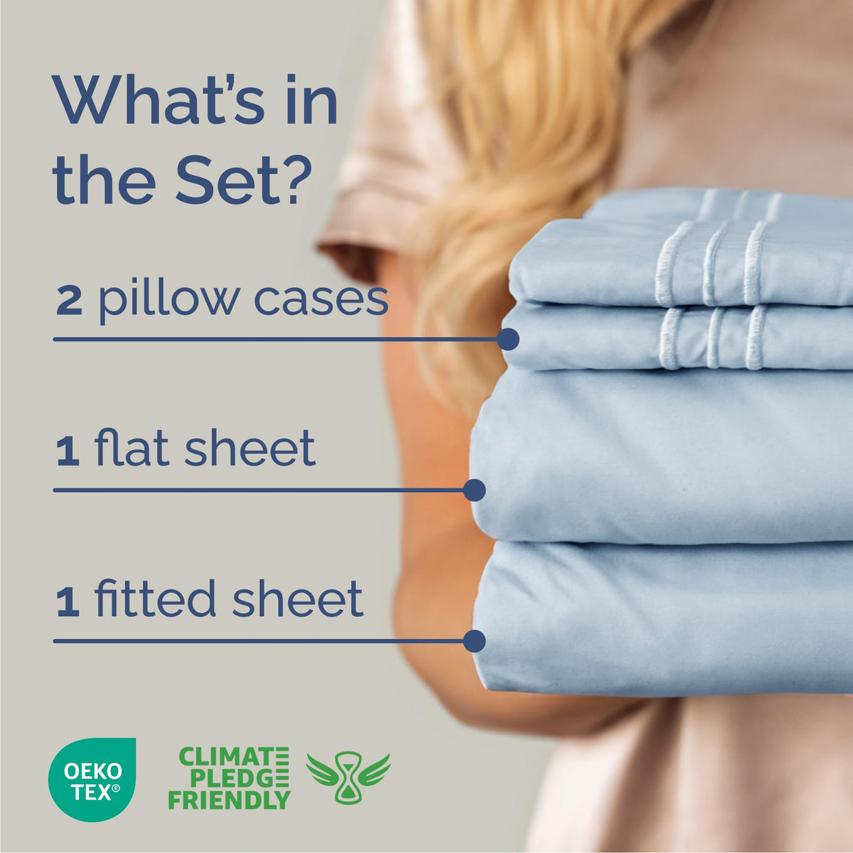 CGK Unlimited Brushed Microfibre Sheet Set, Queen, Sky Blue
