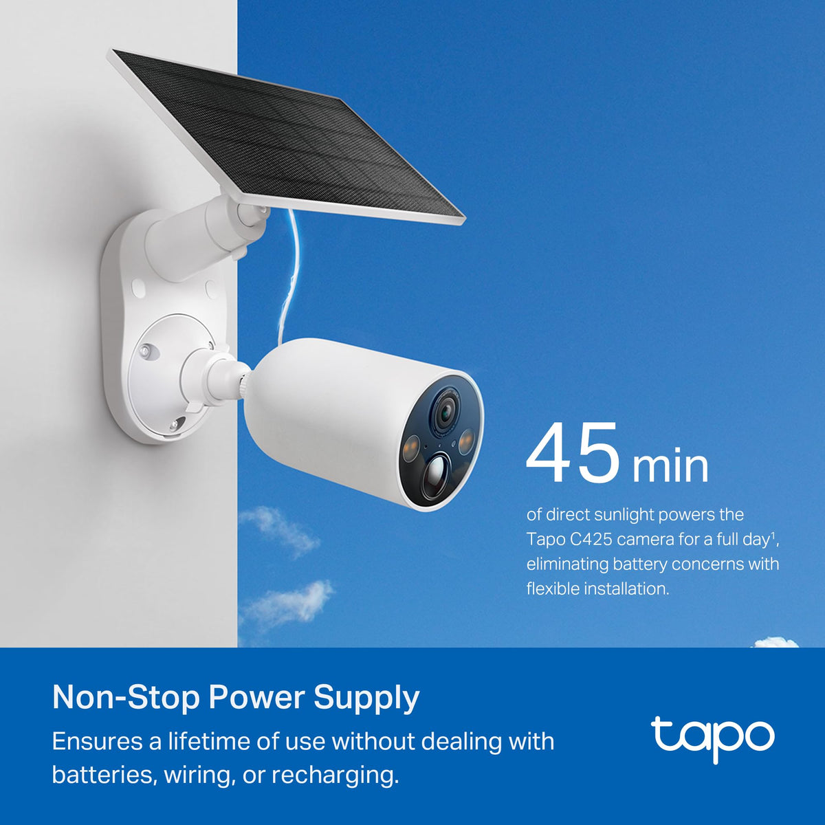 TP-Link Tapo SolarCam 2K Outdoor Battery Camera with Solar Panel