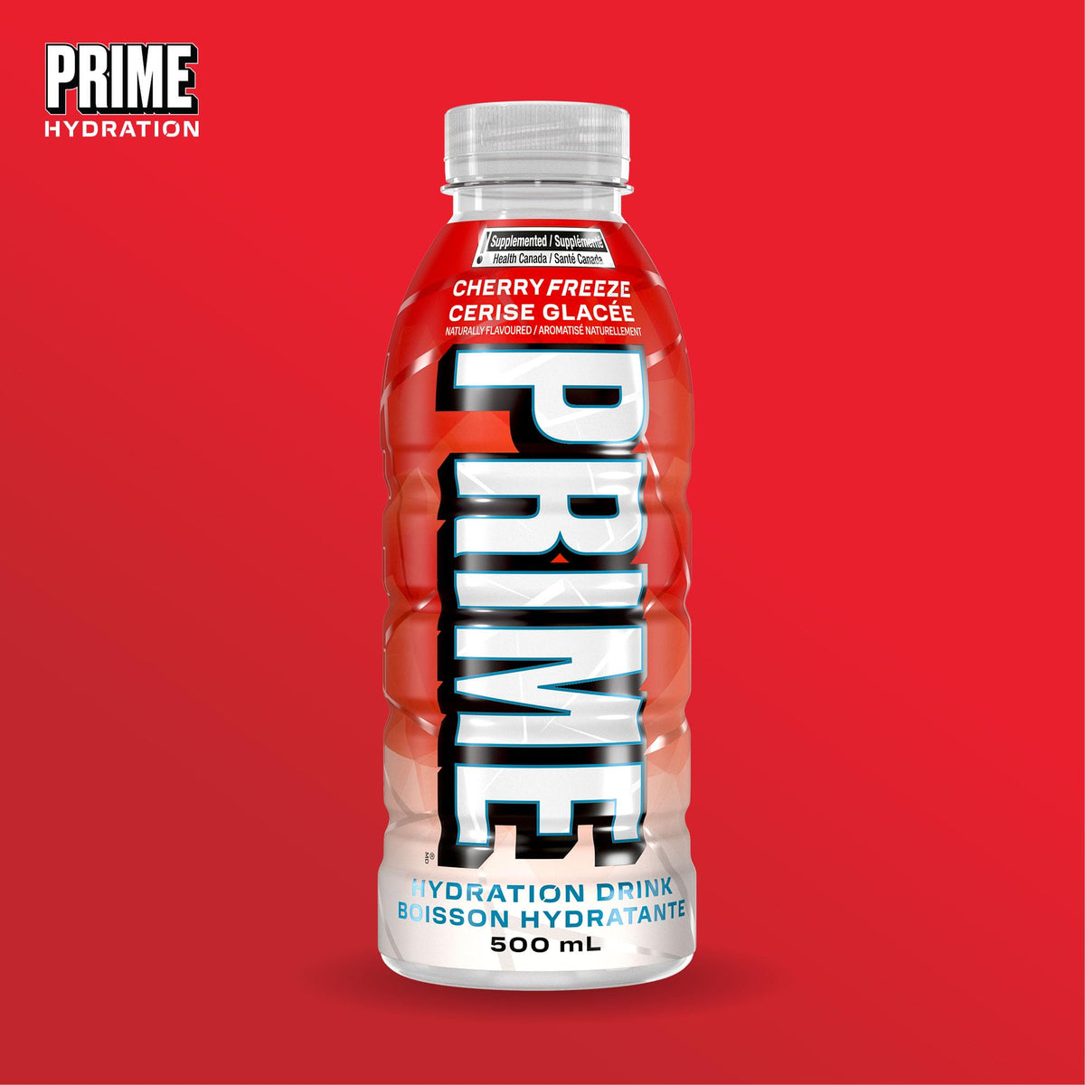 PRIME Hydration Cherry Freeze Sports Drink, 12 x 500 mL