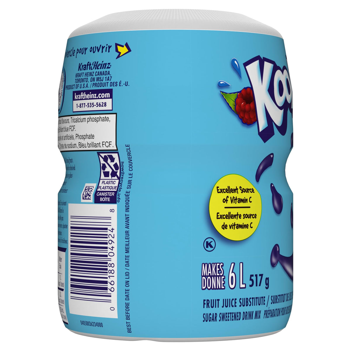Kool-Aid Ice Blue Raspberry Lemonade Drink Mix, Pack of 12