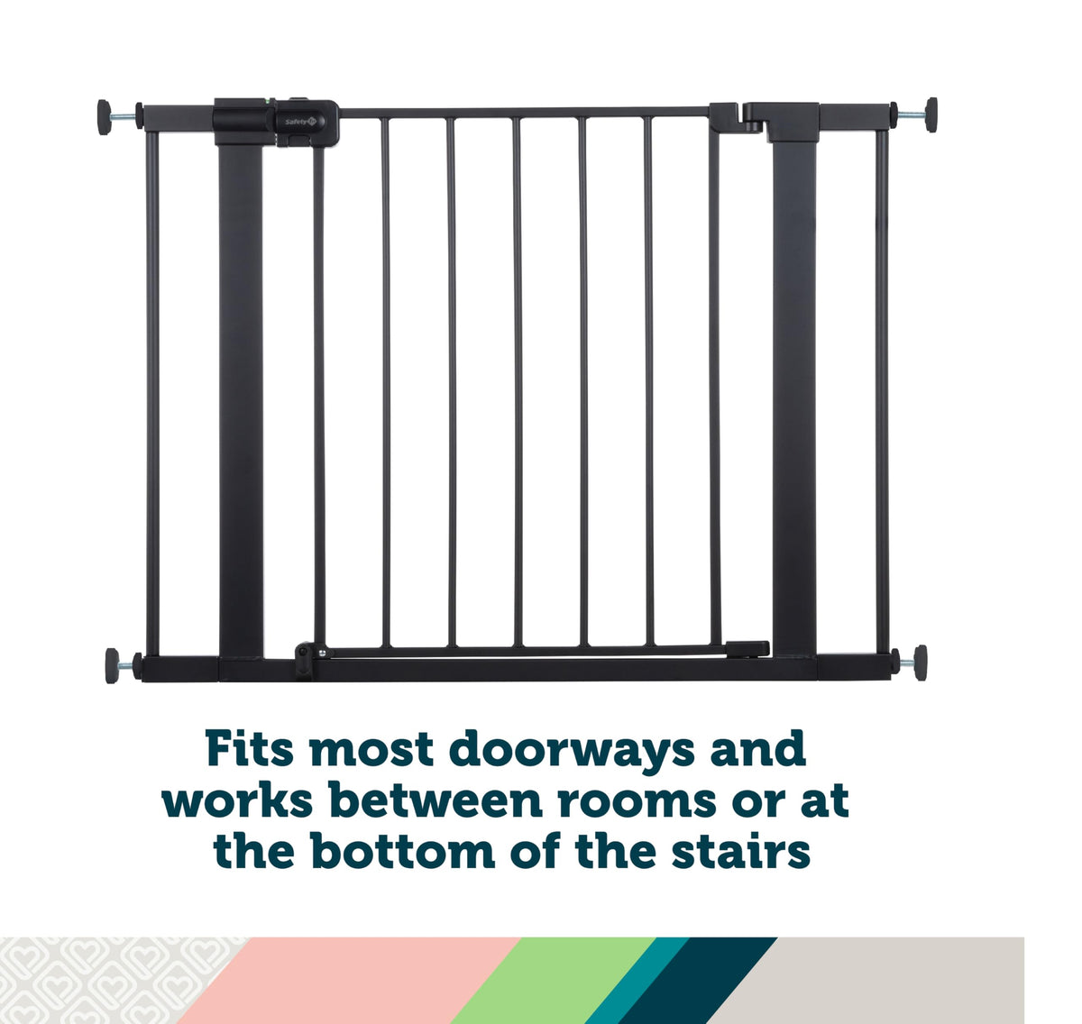Safety 1st Easy Install Walk-Through Gate, Black