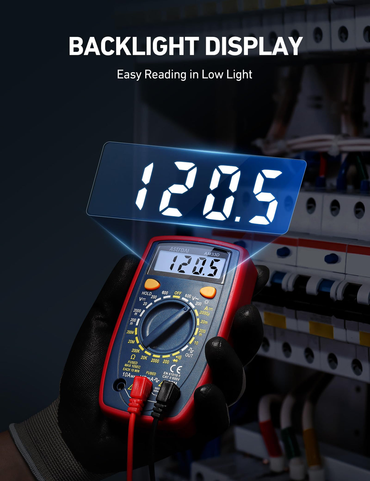 AstroAI Digital Multimeter 2000, Blue