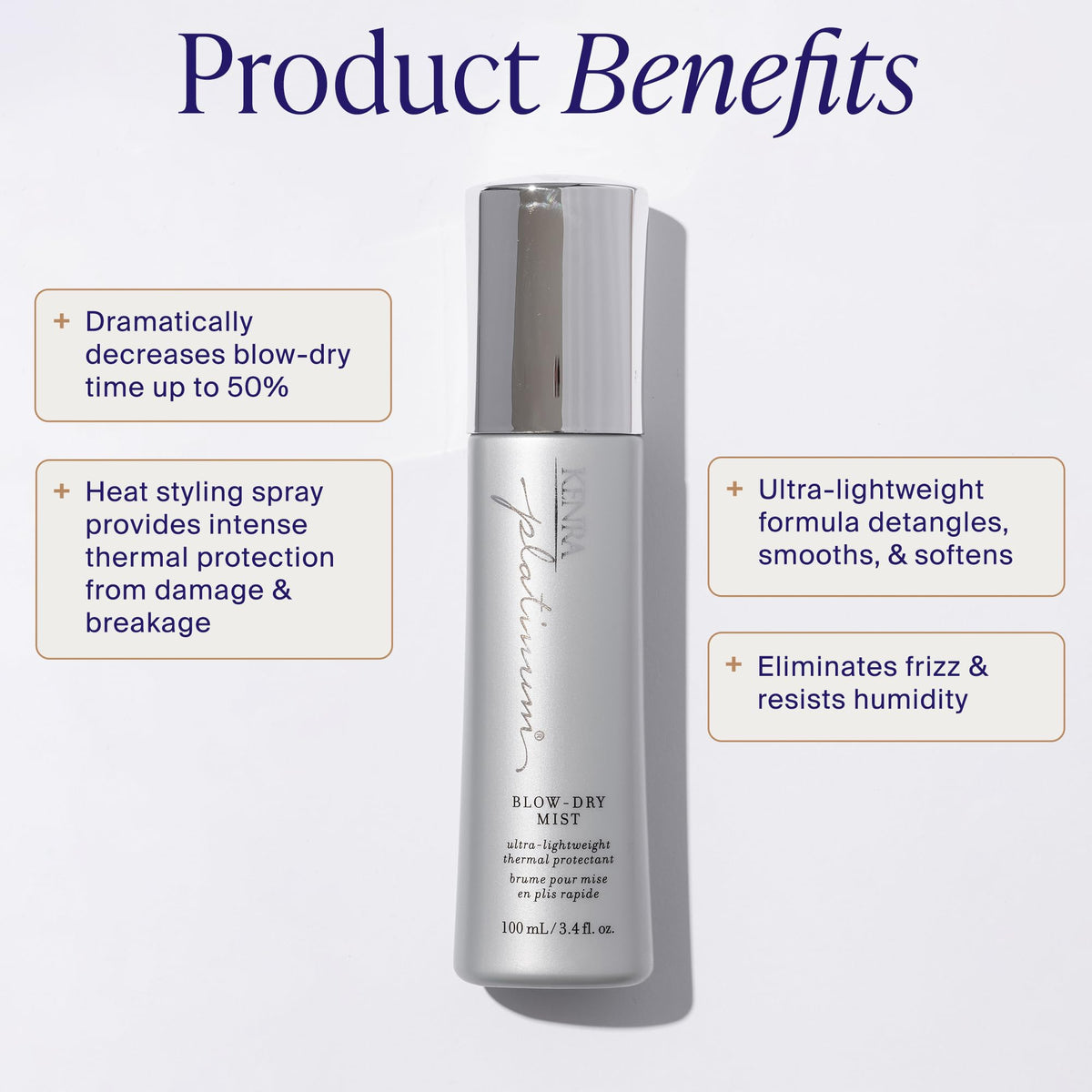 Kenra Platinum Blow-Dry Mist Heat Protectant, 100 mL