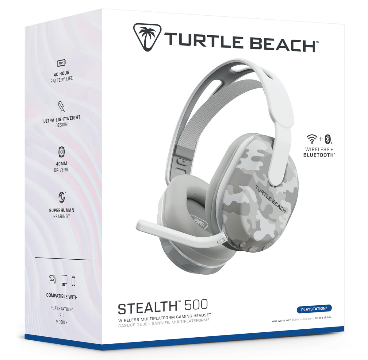 Turtle Beach Stealth 500 Wireless Headset, Arctic Camo, PlayStation