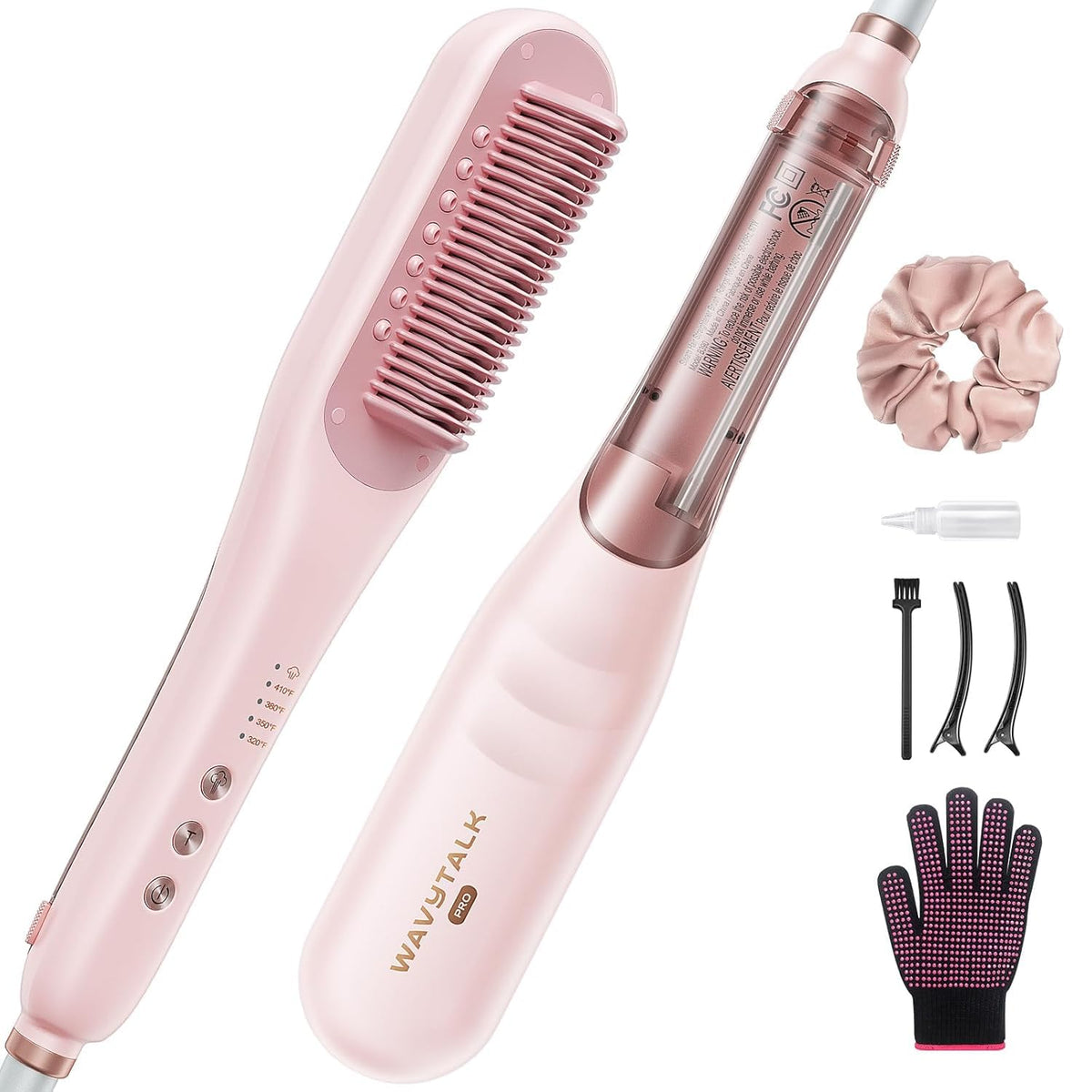Wavytalk Steamline Pro 3-in-1 Steam Hair Straightener Brush