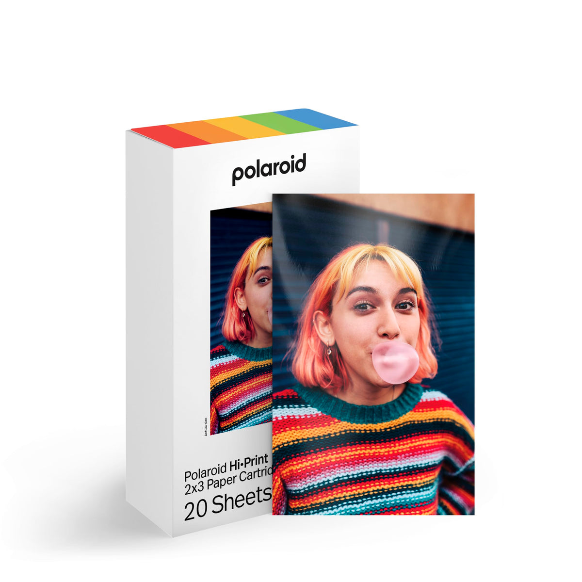 Polaroid Hi-Print 2x3 Photo Paper Cartridge, 20 Photos, 6355