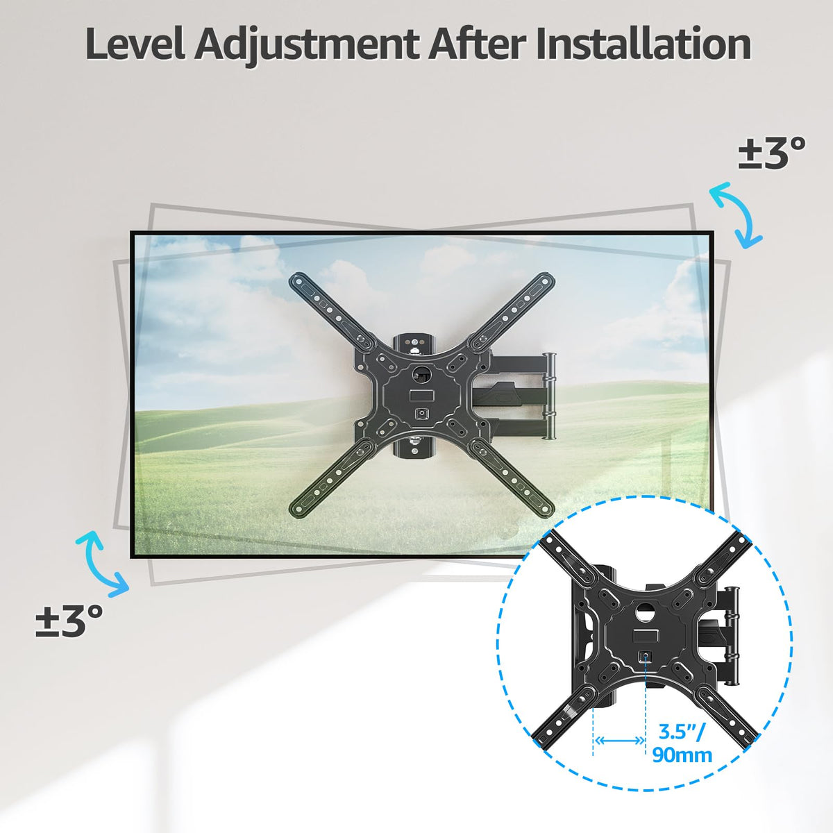 MOUNTUP MU0009 Full Motion TV Wall Mount for 26-60" TVs