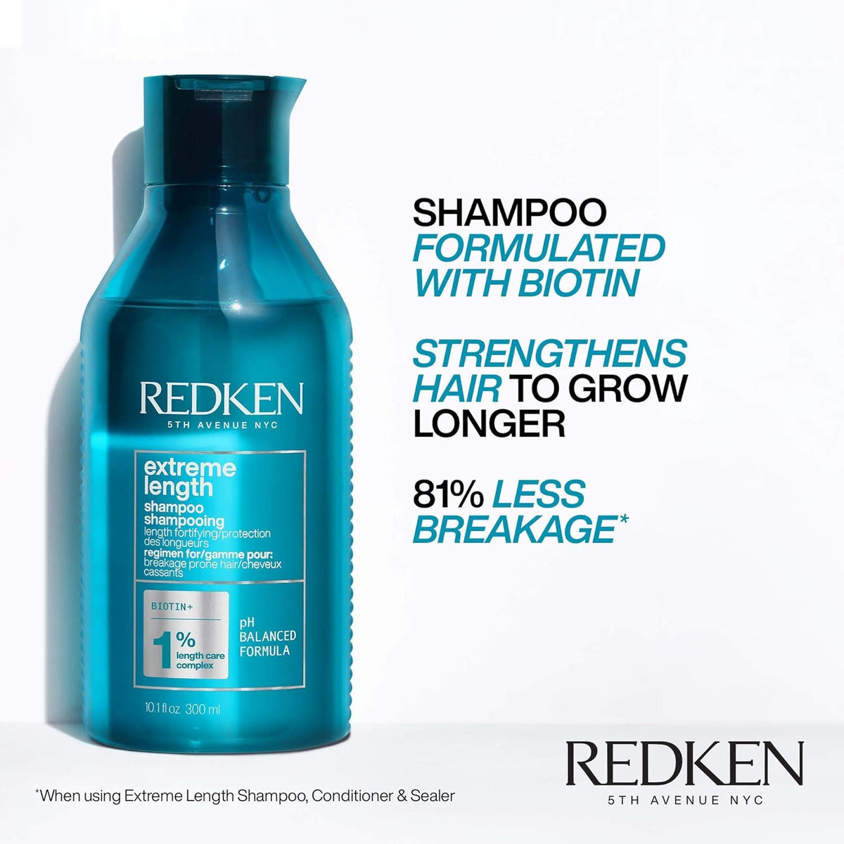 Redken Extreme Length Shampoo, 1000mL