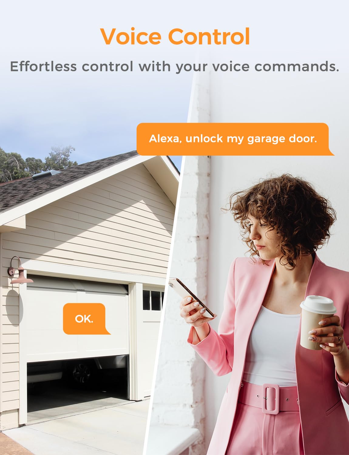 Refoss Smart Wi-Fi Garage Door Opener, Apple HomeKit