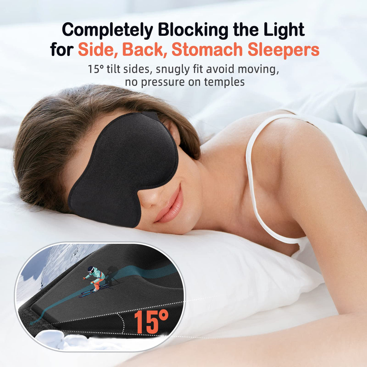 LitBear 3D Contoured Sleep Mask