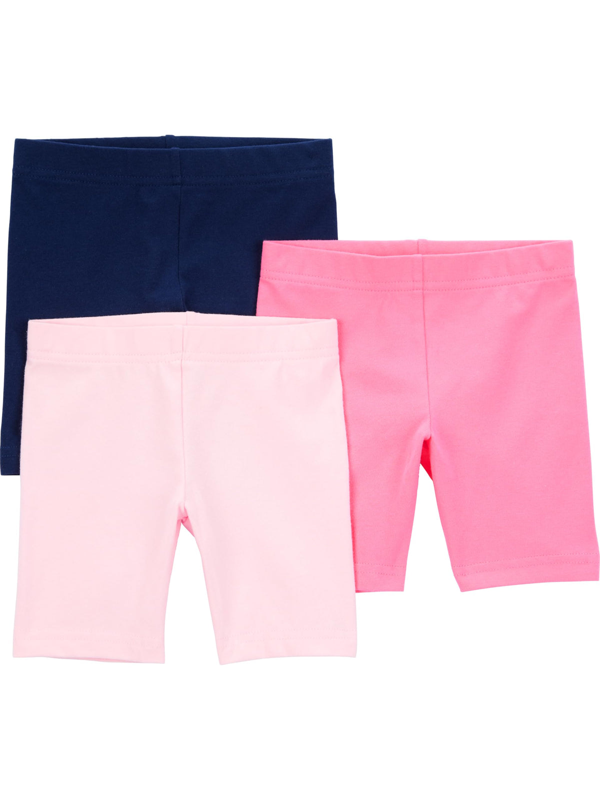 Simple Joys by Carter's Girls' Toddler Bike Shorts, 3 Pack, Pink, 5T